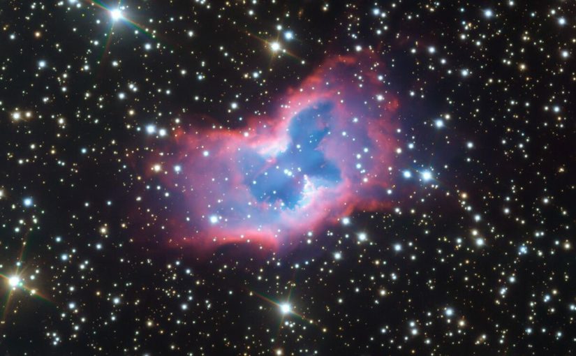 A rare ‘cosmic butterfly’ unfurls its wings in this telescoped image